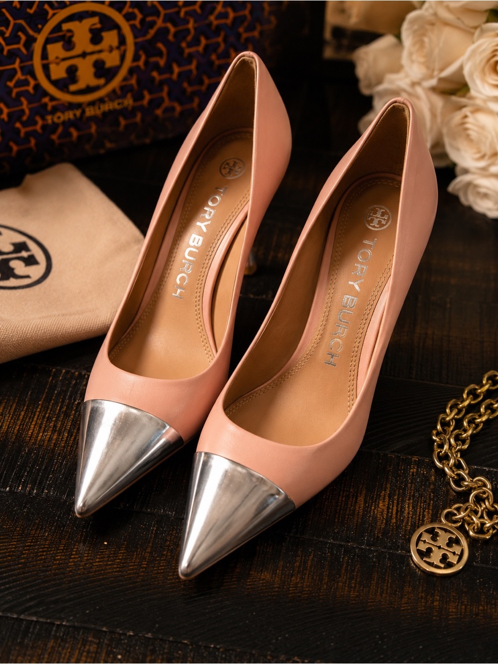 Tory Burch Penelope Cap Toe Pump Size 7